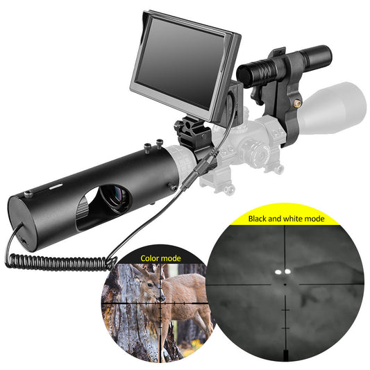 Rifle Scope Hunting Night Vision Add-on with View Screen