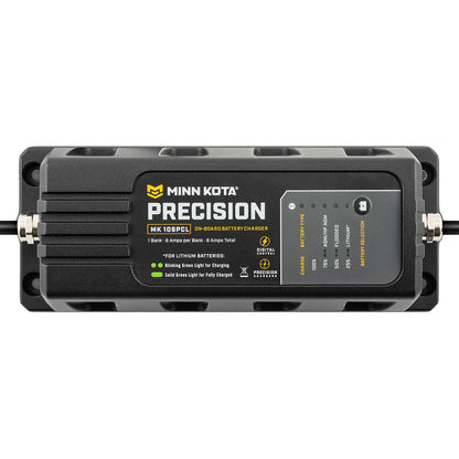 Minn Kota On-Board Precision Charger MK-106 PCL 1 Bank x 6 AMP LI Optimized Charger [1831061]